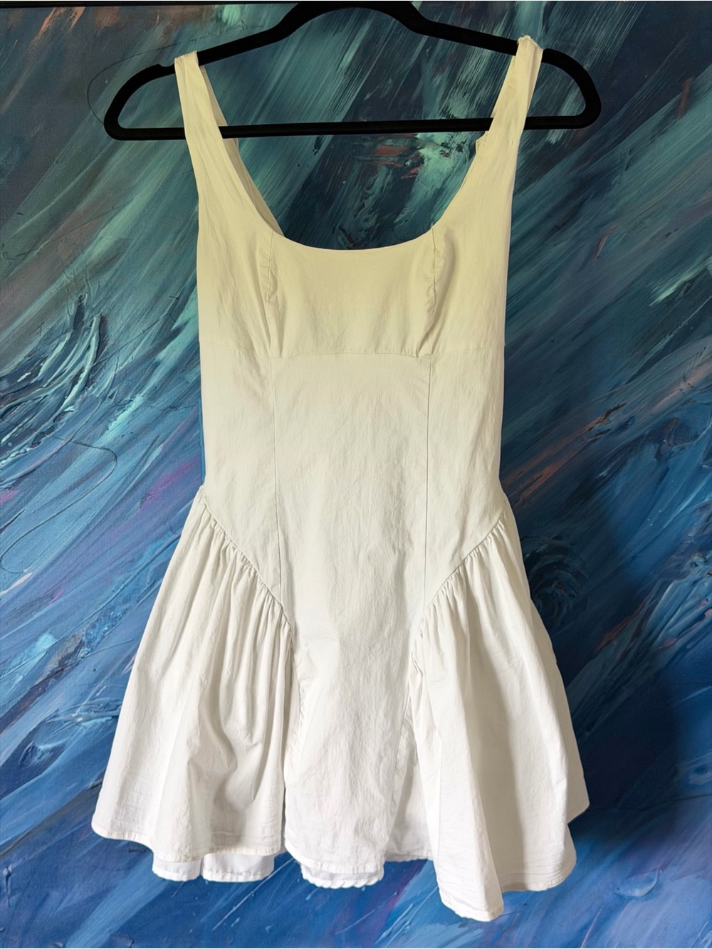 Peppermayo White Lace-Up Dress